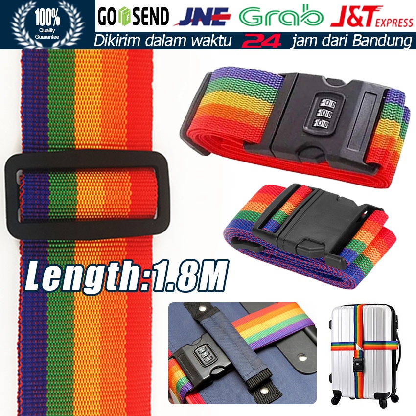 Tali Pengikat Koper / Tali Sabuk Koper Kunci Pengaman / Luggage Belt Strap Cross / Pengikat Silang K