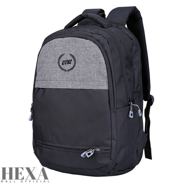 Tas Ransel Backpack Sekolah Kerja Pria Cowok Hitam ORIGINAL mode Eiger