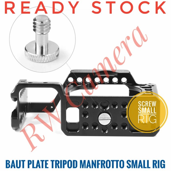 Baut Tripod Manfrotto Small Rig Screw Smallrig Quick Cage 1/4 1/4" Plat Cage Manfroto Gimbal