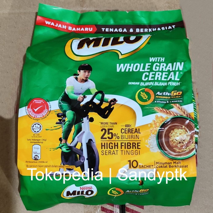 

MILO Whole Grain Cereal Malaysia Nestle Oat Gandum Malt Koko Coklat