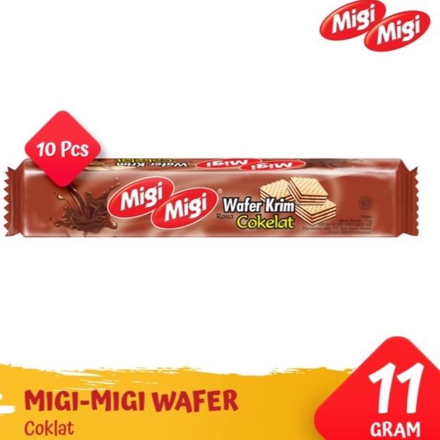 

Migi Migi Wafer Krim Cokelat 1 Pack @ 10 Pcs ORIGINAL