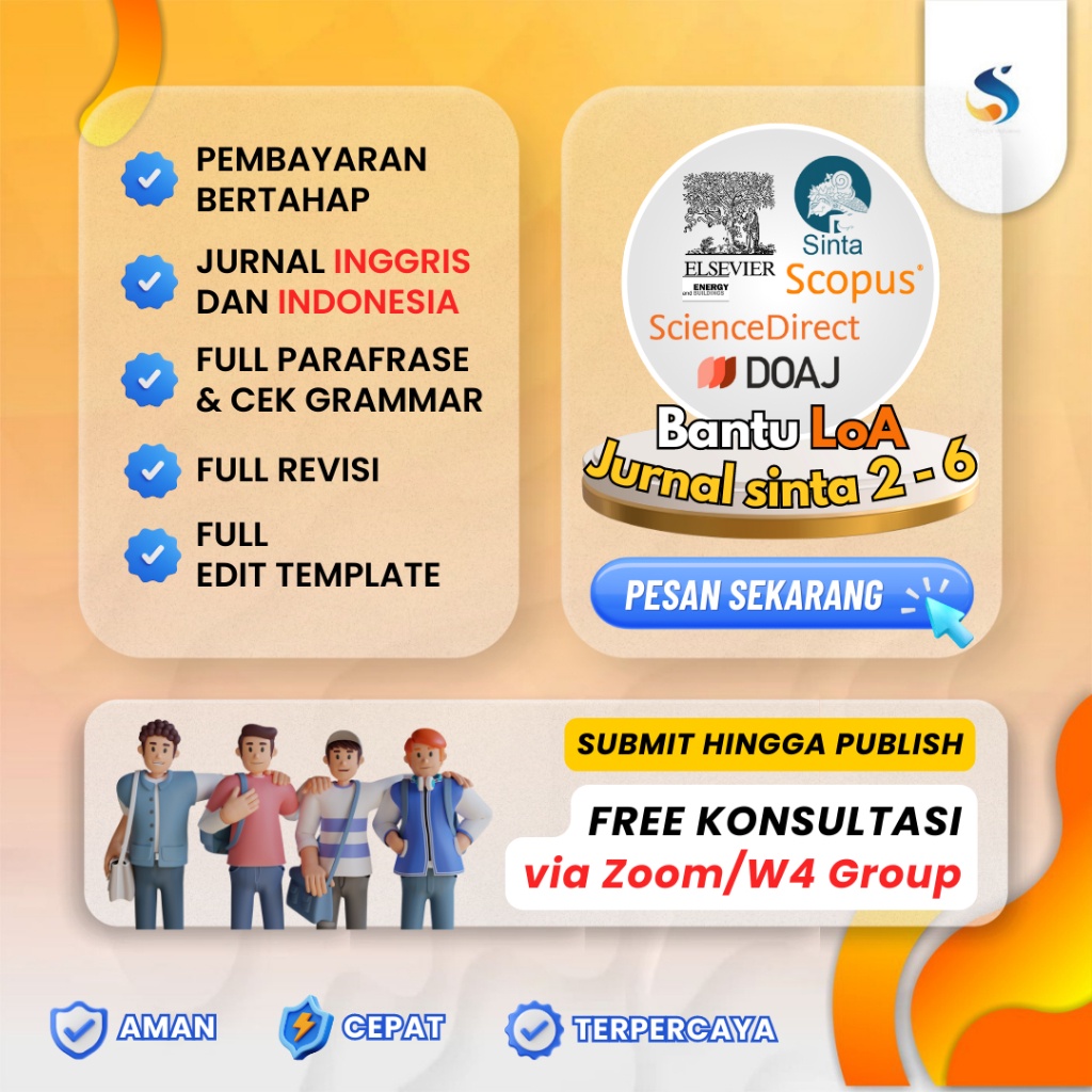 

PENDAMPINGAN JURNAL SINTA 4 BONUS SELAMA PERSEDIAAN MASIH ADA