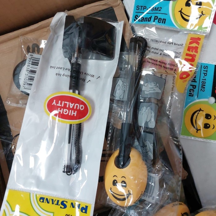

Pulpen Kenko Stand Pen SP 100SG Hitam Bolpoin Ballpoint Gel Pen Meja - Kenko Kuning