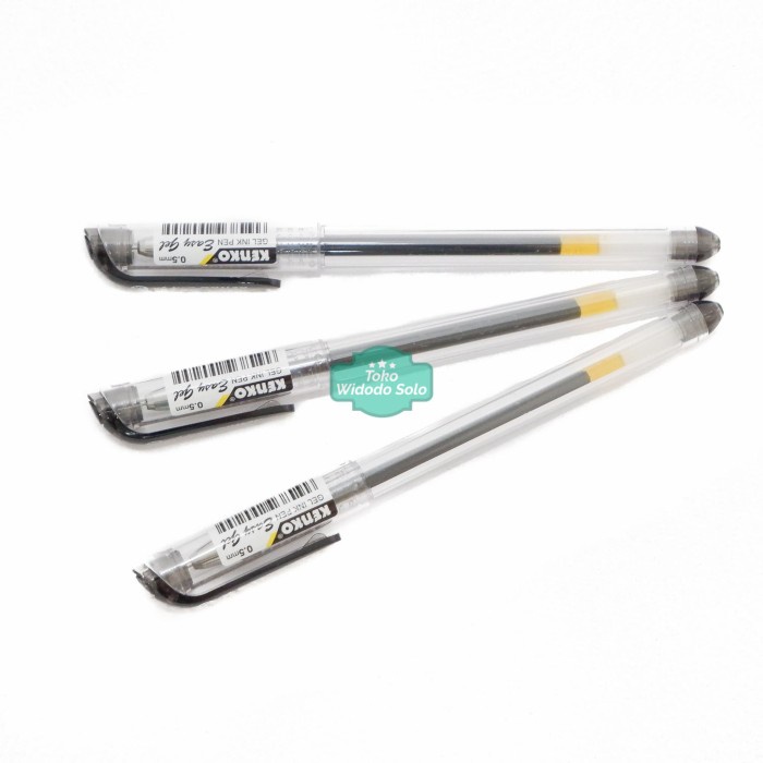 

Pulpen Kenko Easy Gel 0,5mm Hitam Bolpoin Ballpoint Gel Pen 1 Buah