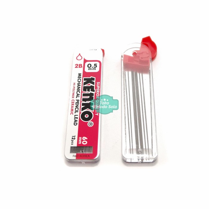 

Isi Pensil Mekanik 2B 0,5mm Kenko PL 05 Hitam Ecer 1 Pack Isi 12 Buah