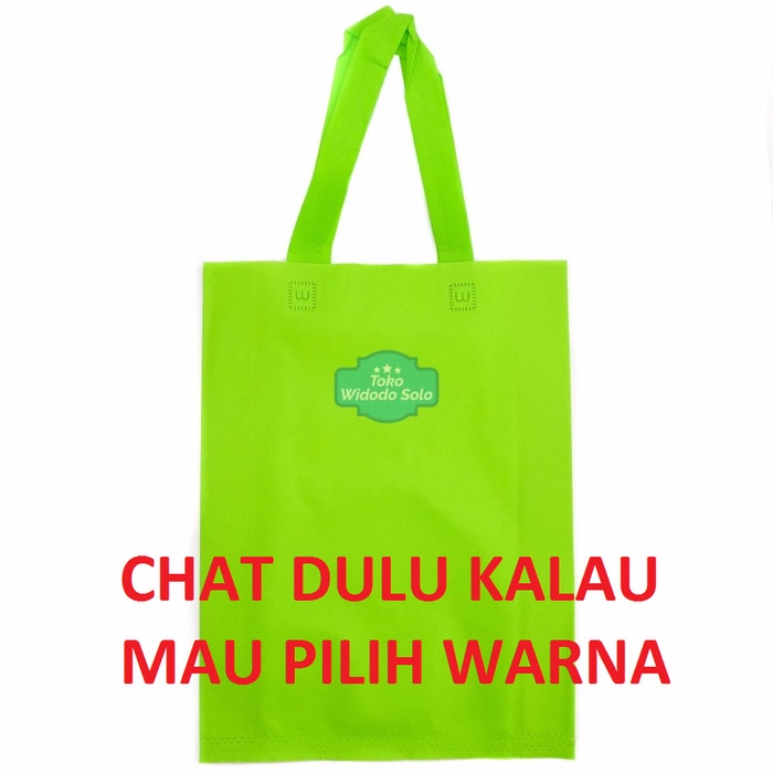 

Tas Spunbond 40x30x10cm Biru Merah Hijau Goodie Bag Shopping Bag