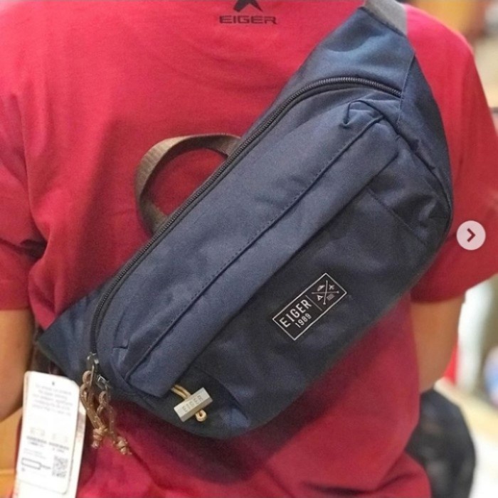 Tas Pinggang Eiger Sender 3.0 waistbag selempang pria wanita original - Navy