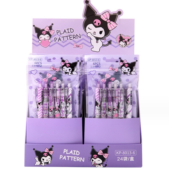 

J2 - Pulpen gel set6pcs motif kartun sanrio lucu