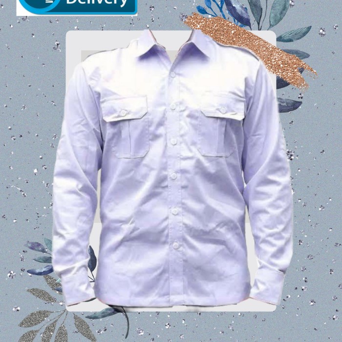 [[ PROMO MURAH ]] baju PNS PDH putih tangan panjang - wanita, XS