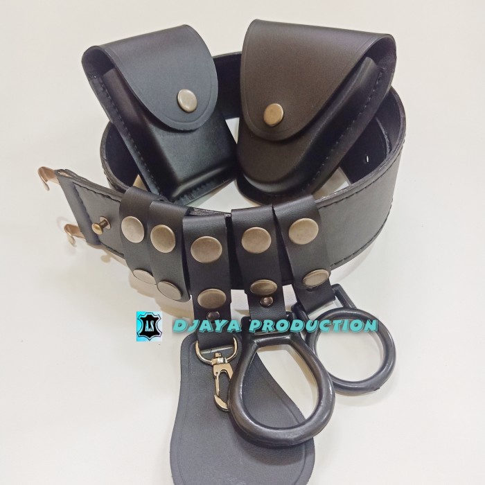 [[ PROMO MURAH ]] kopel set security satpam kulit asli - magazen tunggal - PLOS NO BANGKOL, 95cm