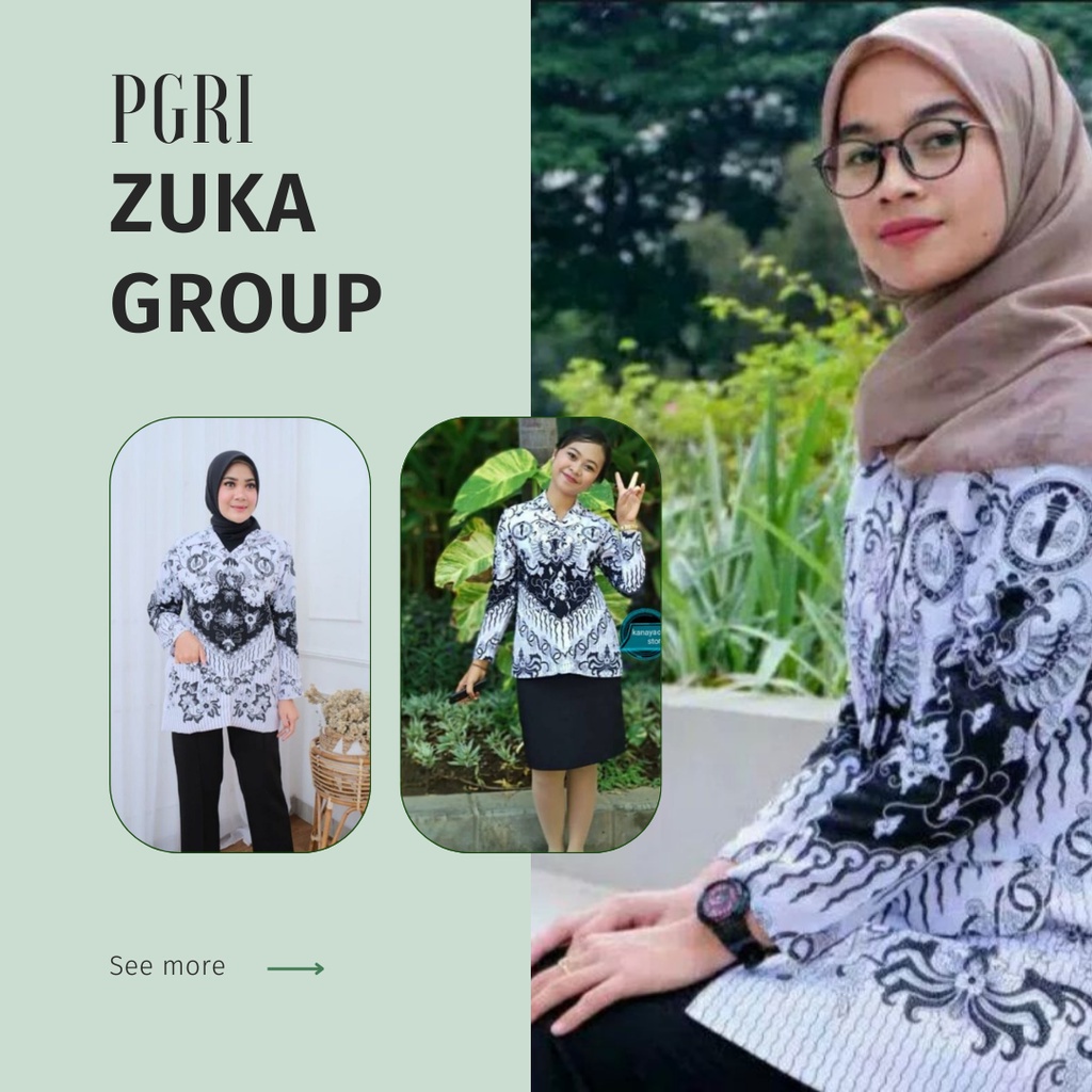 BIG SALE PGRI ASLI pgri Baju pgri seragam pgri baju guru guru ZK 20