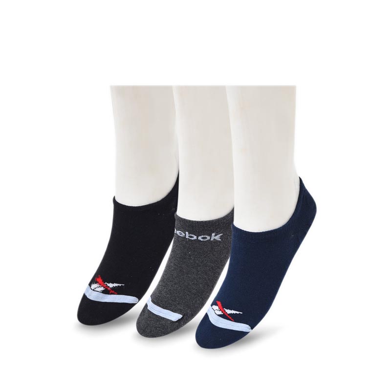 Reebok 3P Men's AB Low Cut Socks - Multicolor