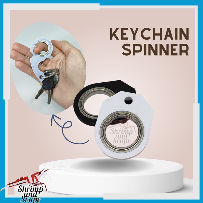 Keychain Spinner Gantungan Kunci Fidget Mainan Ganci Keyrambit Putar