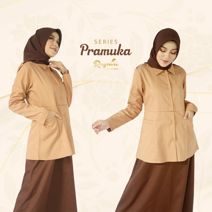 [[ PROMO MURAH ]] GAMIS PRAMUKA by RIYANI GAMIS GURU SERAGAM GURU - M