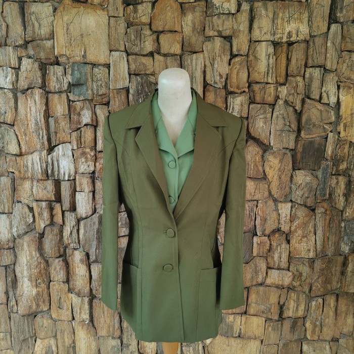 [[ PROMO MURAH ]] BAJU JAS BLAZER PSU SERAGAM PERSIT SRITEX PUSAT KULIT JERUK - L