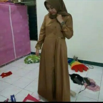 [[ PROMO MURAH ]] GAMIS PNS/GAMIS toyobo/GAMIS KHAKI/GAMIS PNS BUMIL - khaki, S