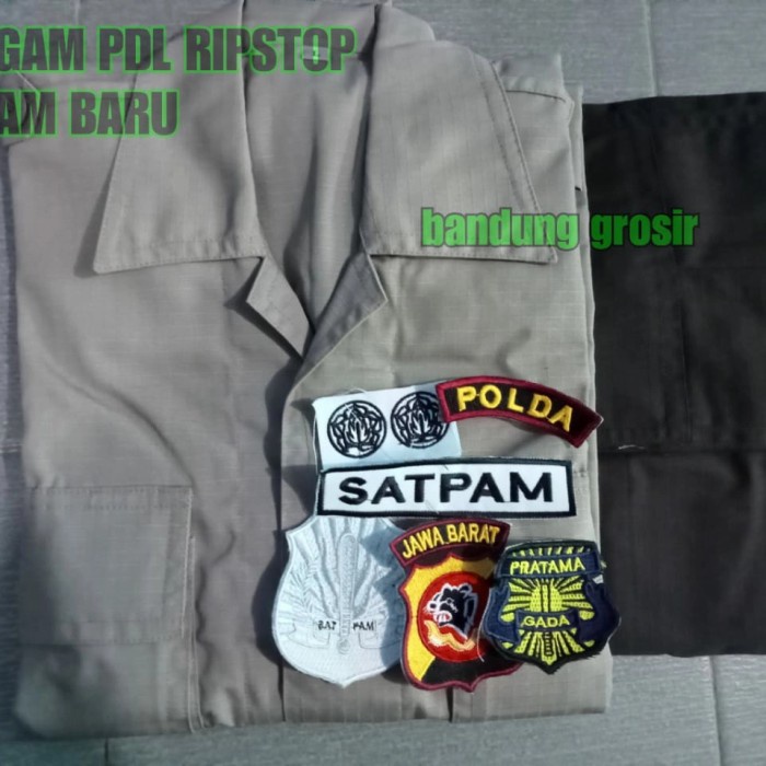 [[ PROMO MURAH ]] SERAGAM PDL SATPAM BARU bahan RIPSTOK kotak kotak - XL