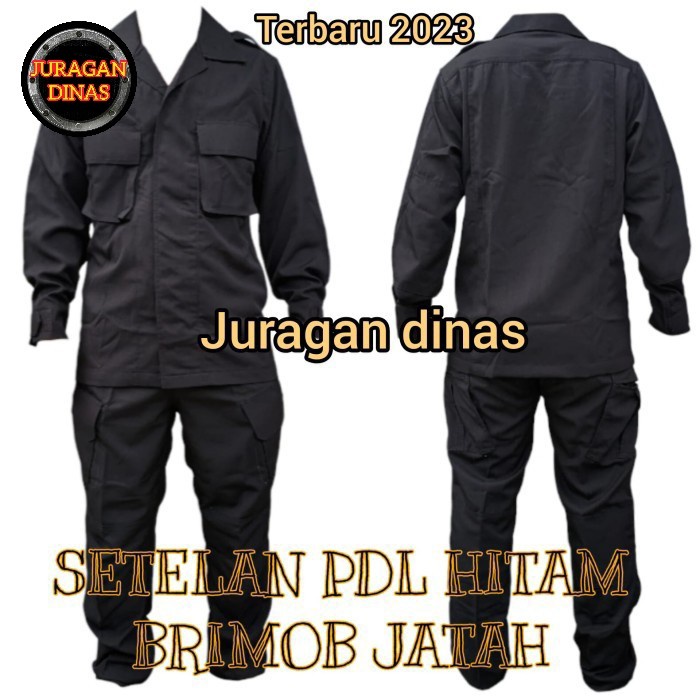 [[ PROMO MURAH ]] 1 Stel Baju PDL Hitam Brimob Original Asli Jatah POLRI 2021 terbaru - 15/33