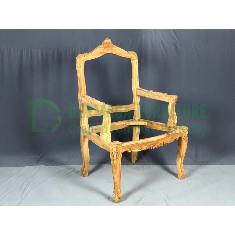 KURSI TAMU KOTAK KUNCUNG JATI KURSI DEKORASI PELAMINAN KURSI MAKAN TERAS TERMURAH KARYA MEBEL JATI F