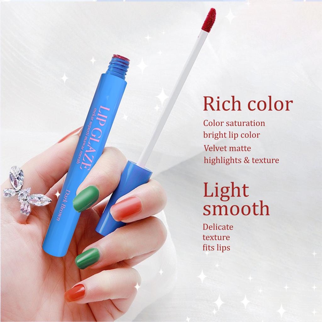 NUZ [BPOM] AMY'S DIARY Lipcream Lip Glaze Velvet Smooth Matte Waterproof 5 Warna-2