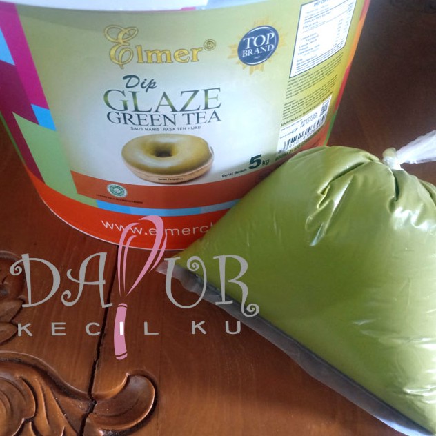 

BEST SELLER Topping Donat / Elmer Dip Glaze Green Tea 500 gr repack