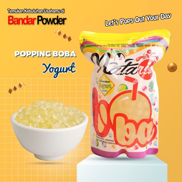 

BEST SELLER Poping Boba Yogurt 500gr - Popping Boba Lokal (HALAL) - Bandar Powder