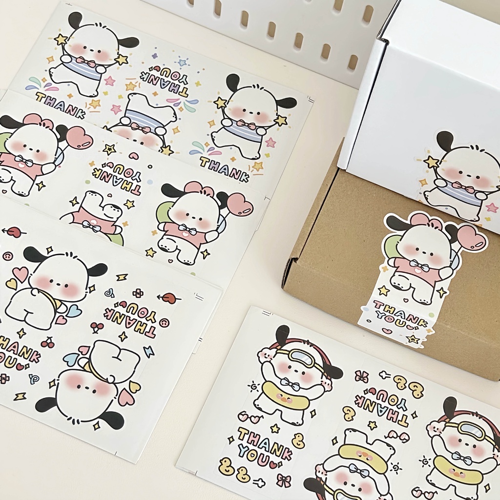 

[HARU] Pochacco Sealing Stickers Stiker Segel Lucu