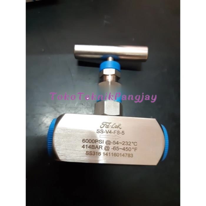Needle Valve 3/4 inch 6000 psi SS 316 FD-LOK