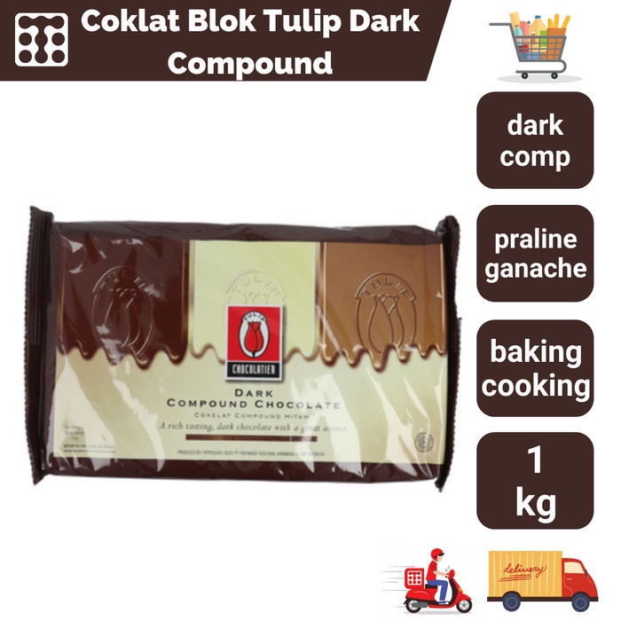 

Termurah [ Best Seller ] COKLAT BLOK TULIP DARK COMP 1KG