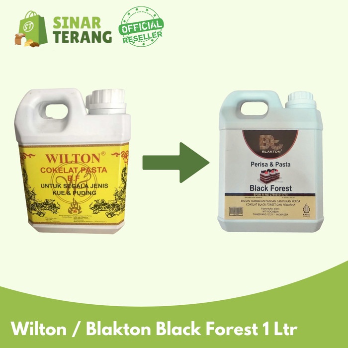 

BEST SELLER PASTA COKLAT WILTON BF 1L / Black Forest besar 1 Liter / 1 KG