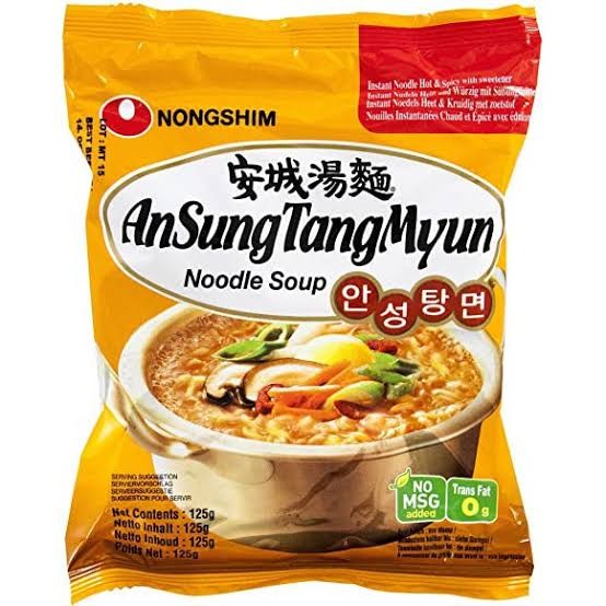 

Nongshim An Sung Tangmyun Noodle Soup Hot spicy 125gr HALLAL Impor