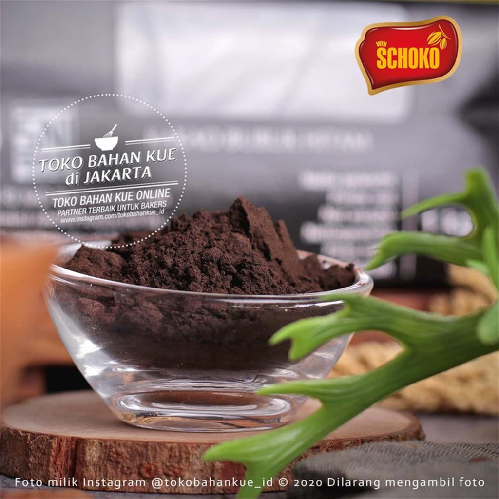 

Schoko Cocoa Powder JET BLACK 10/12 100gr Cokelat Bubuk Hitam Noir
