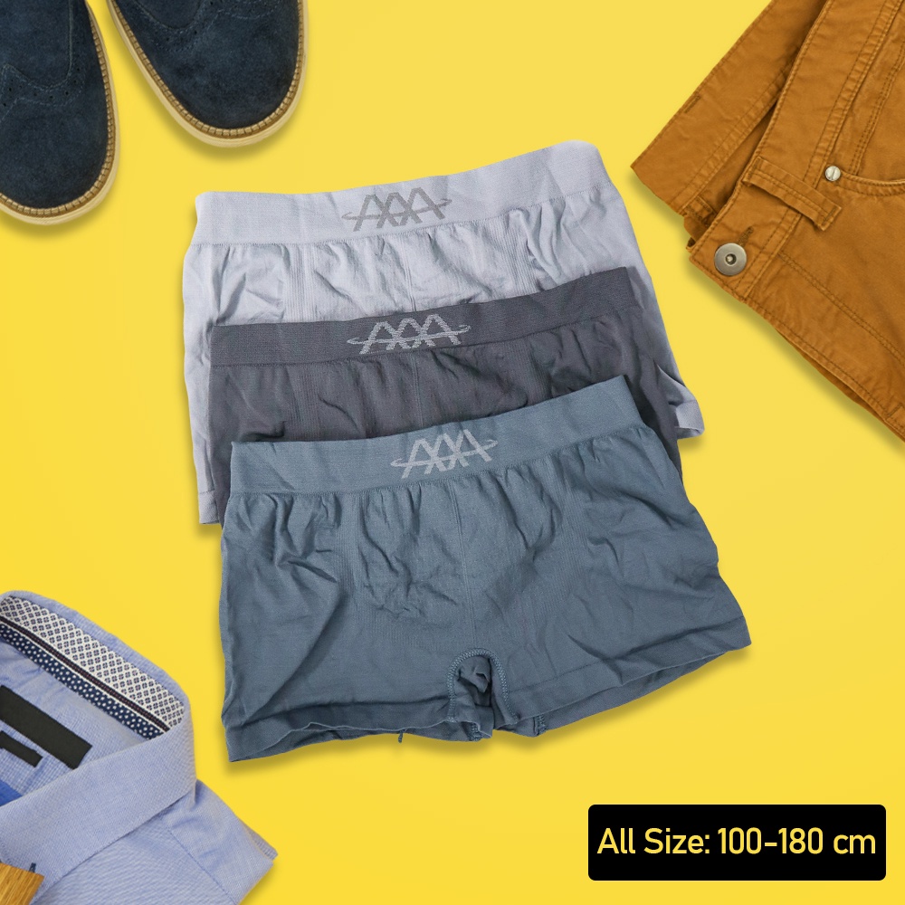 Underwear Celana Dalam Boxer Pria 5D Magnetic All Size 3 PCS Pakaian dalam celana Celana dalam pria