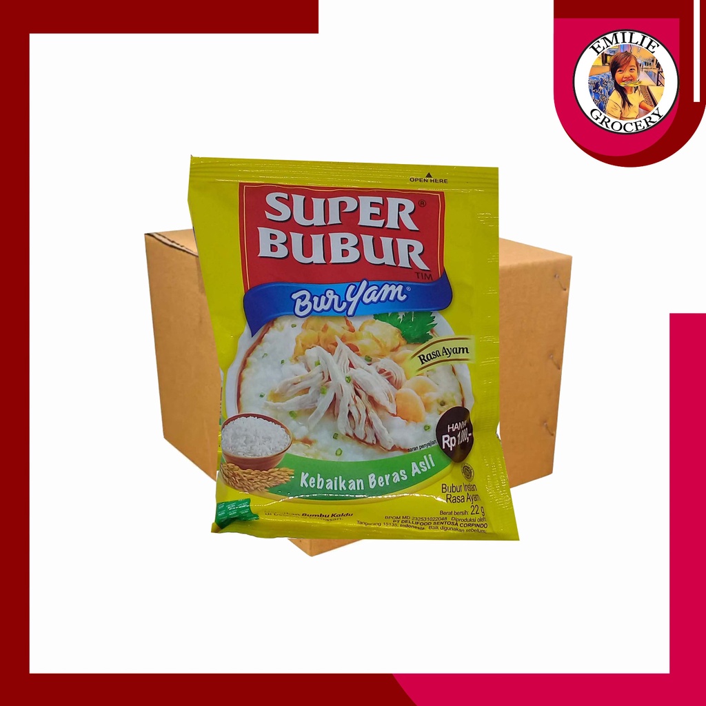 

Super Bubur Ayam Buryam 10 Pcs Sachet 10Pcs 22gram 22 gram