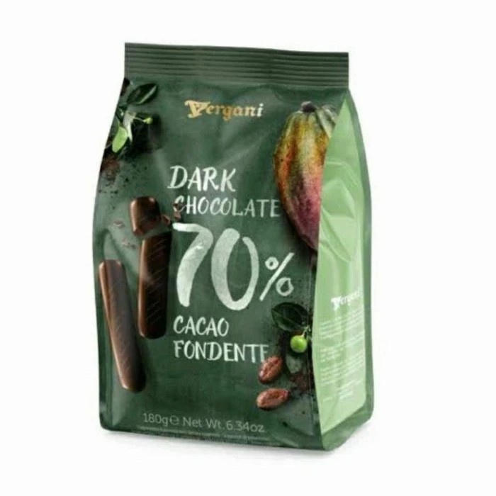 

Vergani Chocostick Dark Chocolate 70 Cacao Fondente Stick 180gr 6,35OZ