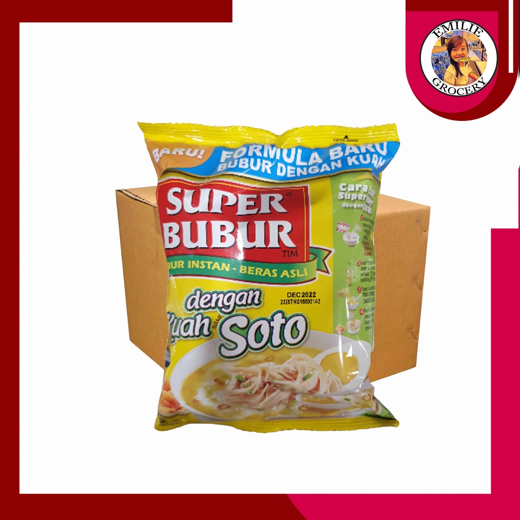 

Dus Karton Super Bubur Instant Kuah Soto 1 Dus 40 Pcs 40Pcs 46 gram