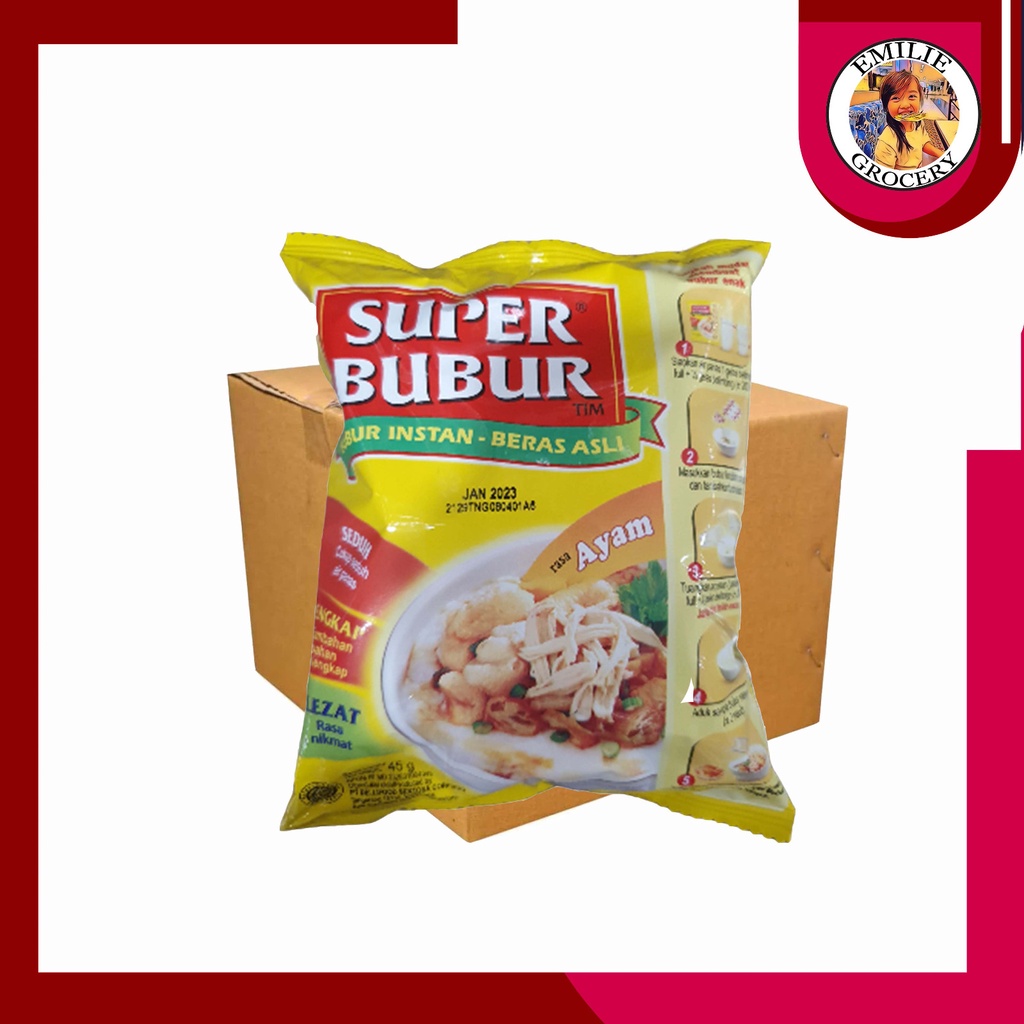 

Dus Karton Super Bubur Instant Ayam Renceng 1 Dus 40 Pcs 40Pcs 45 gram
