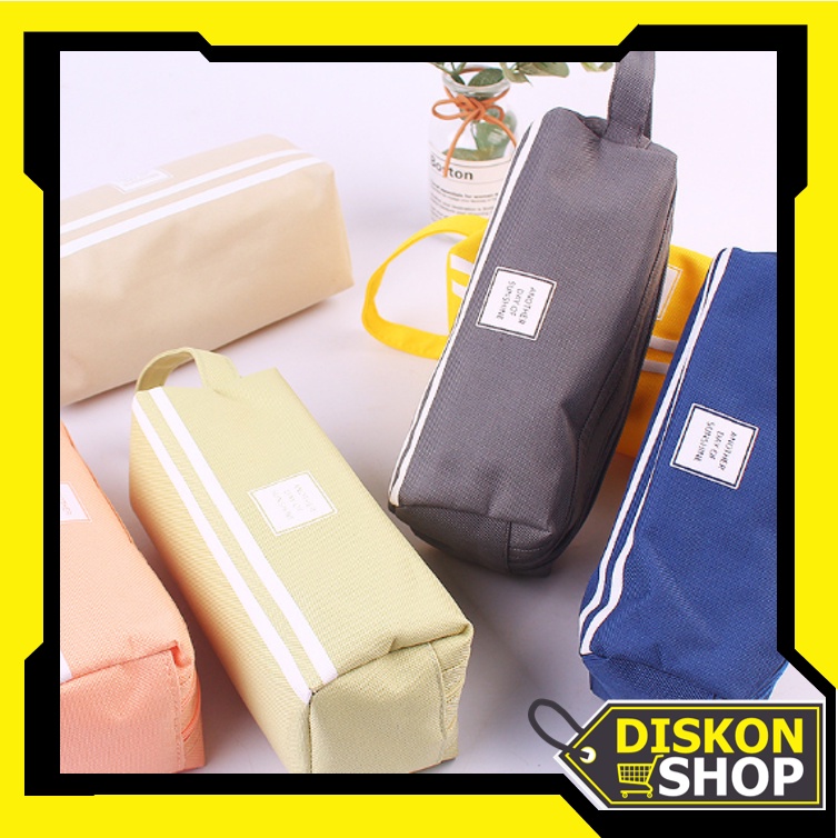 

Diskon Shop - S5943 Kotak Pensil Dan Stationery Dual Zipper / Tempat Alat Tulis Perlengkapan Sekolah 2 Sisi / Kotak Pensil 2 Pouch