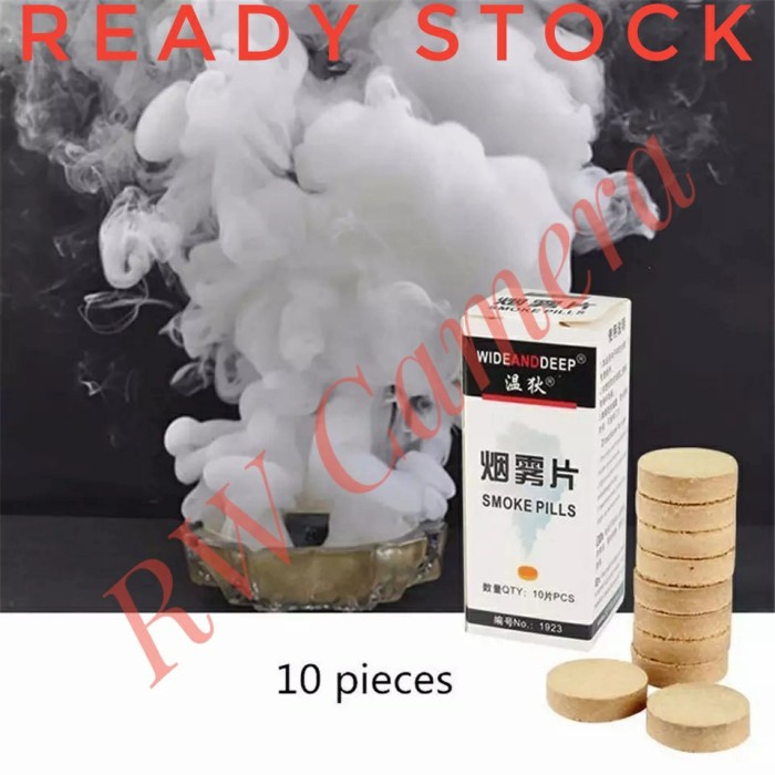 Promo Smoke Pills Pils Pil Bomb Efek Asap RoL Untuk Foto Product Wedding Pil Produk Putih Flare