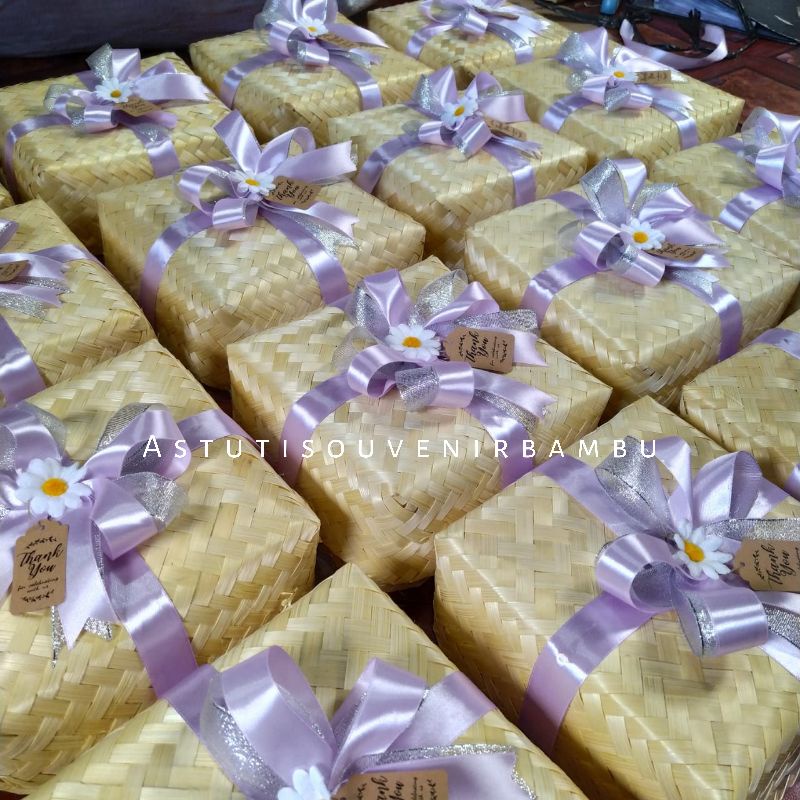 NEW BESEK NATURAL PITA FREE HANG TAG /besek makan / besek nasi / besek hampers / pipiti / besek souv