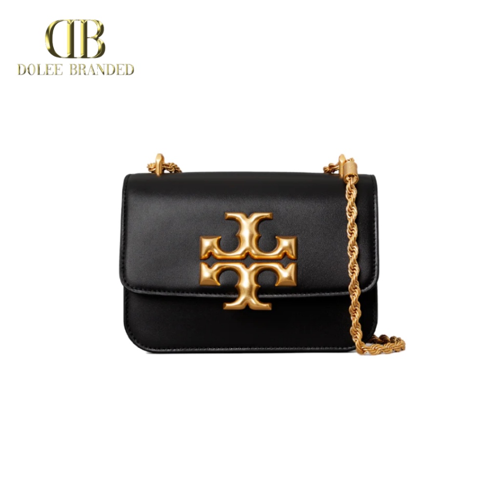 Tory Burch Eleanor Small Covertible Shoulder Bag (Black) Tas Vs