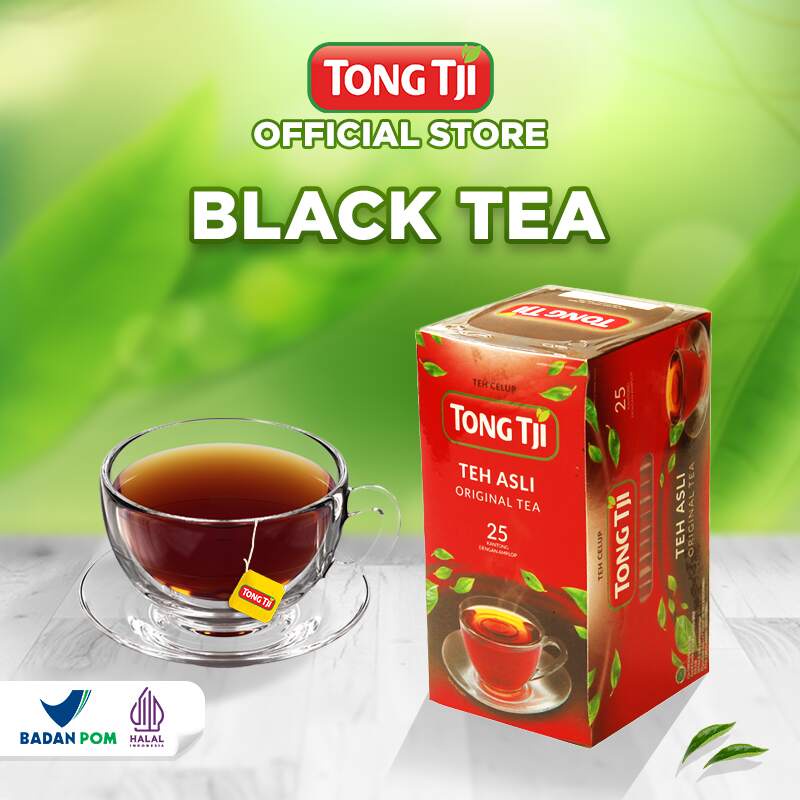 

Tong Tji Black Tea / Teh Hitam dgn Amplop 25s, Teh Celup per Pack