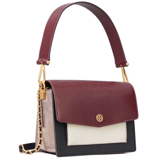 Tory Burch Robinson Convertible Mini Shoulder Bag Birch TB 899 Tas Vs