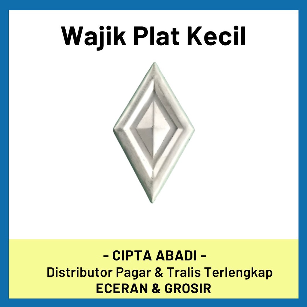 Cipta Abadi - Ornamen Pagar Besi Accesoris Pagar Wajik Kecil