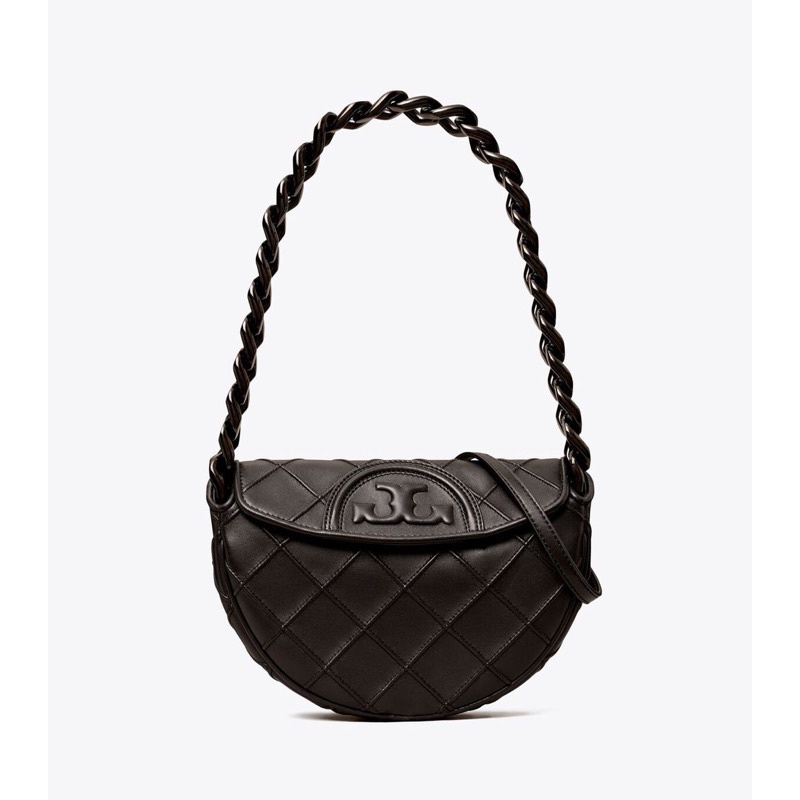 Tory Burch Mini Fleming Soft Crescent Bag TB 143575 Tas Vs
