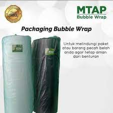 

GW [MEDAN] [1 ROLL] BUBBLEWRAP MTAP HITAM & BENING BUBBLE WRAP UKURAN 125 CM X 50 M KHUSUS INSTANT