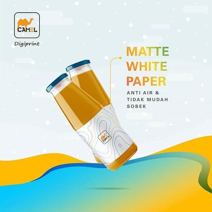 Sticker Vinyl Stiker Camel A3+ Kertas Sticker Label Digiprint