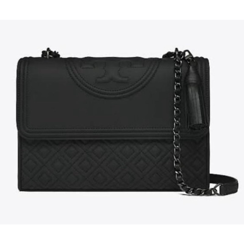 TORY BURCH FLEMING BLACK MATTE MEDIUM Tas Vs