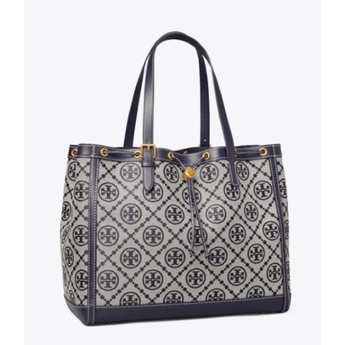 Tory Burch T Monogram Jacquard Large Tote Bag Tas Vs