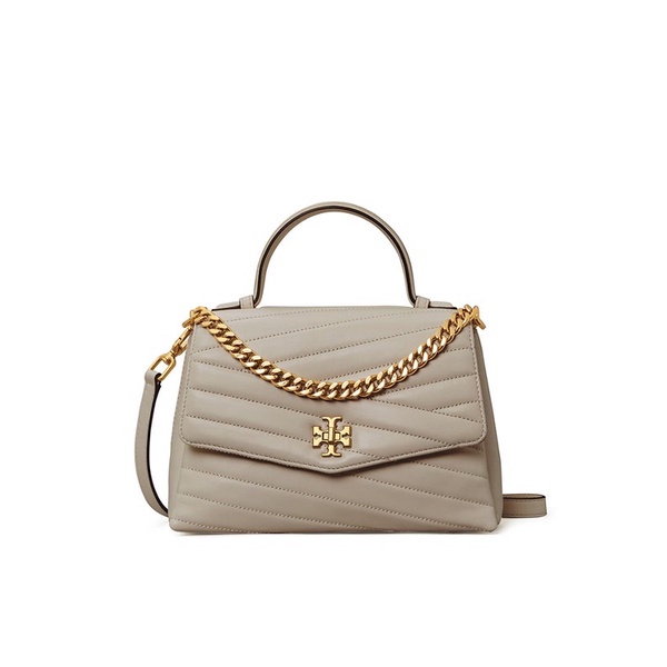 Tory Burch Kira Chevron Top Handle Satchel - Grey Heron Tas Vs